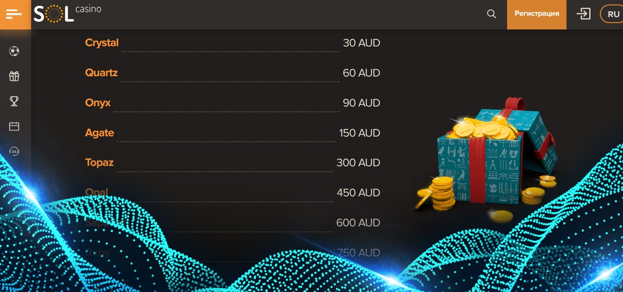 акции sol casino online